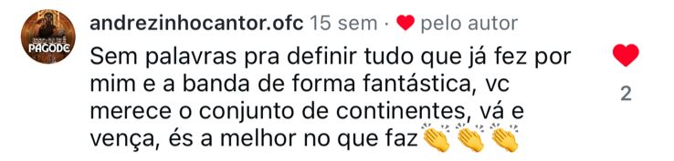 Depoimento de @andrezinhocantor.ofc sobre o trabalho da Francine Marketing & Mídia
